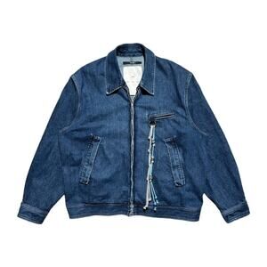 Song For The Mute Denim tassel trucker jacket